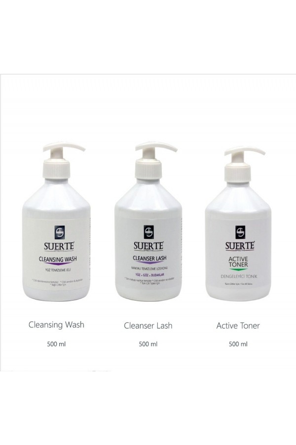CLEANSİNG WASH AND CELANSER LASH AND ACTİVE TONER
