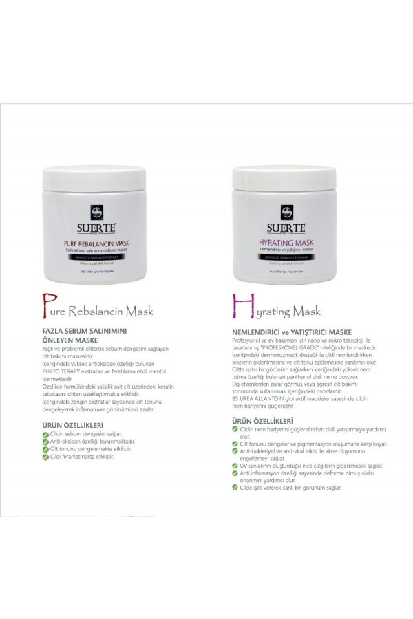 PURE REBALANCİN MASK AND HYRATİNG MASK 